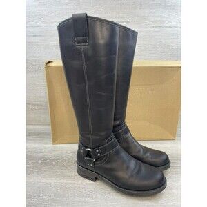 Taos Runaway Women's 6.5 Black Riding Leather Boot Equestrian Knee High Western